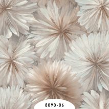 3 D BOYUTLU ÇİÇEK DESENLİ VALENTİNA DUVAR KAĞIDI 10 M2 LİK 8090-06